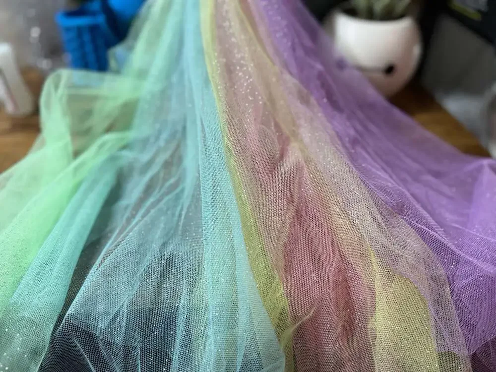 NWT Disney Unicorn Pink Rainbow Reversible Sequin Veil Ear Headband *READ*